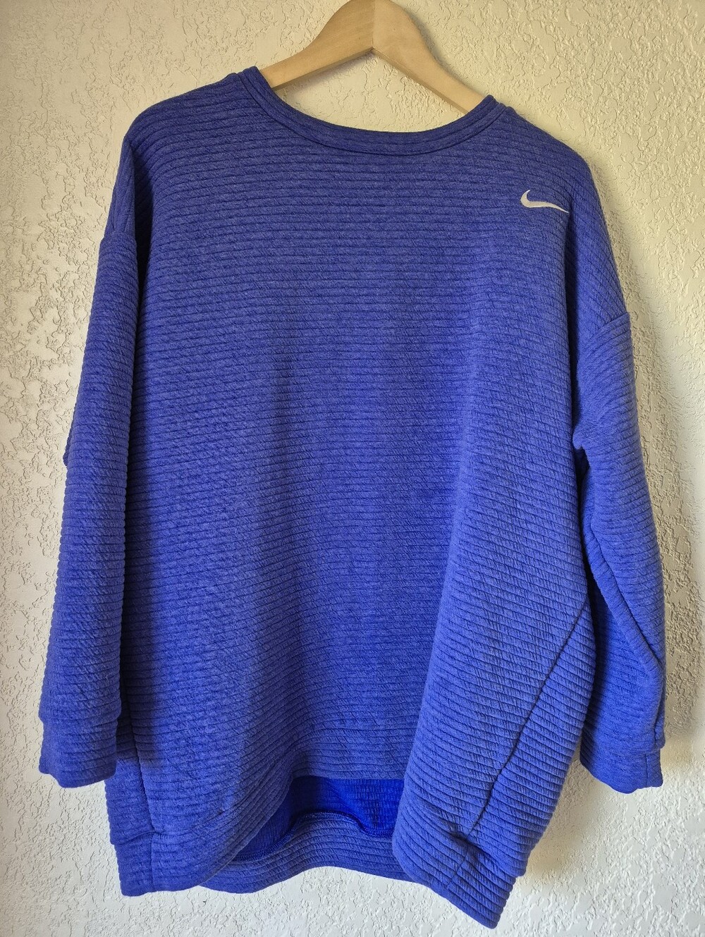 Nike Women’s Golf Dri-Fit Ribbed Purple Sweatshirt Size XL
